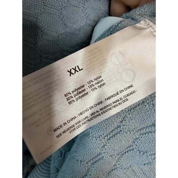 Lot of Two Ella Moss Size XXL Sweaters - Navy & Light Blue Solid Color Classic - Picture 6 of 9